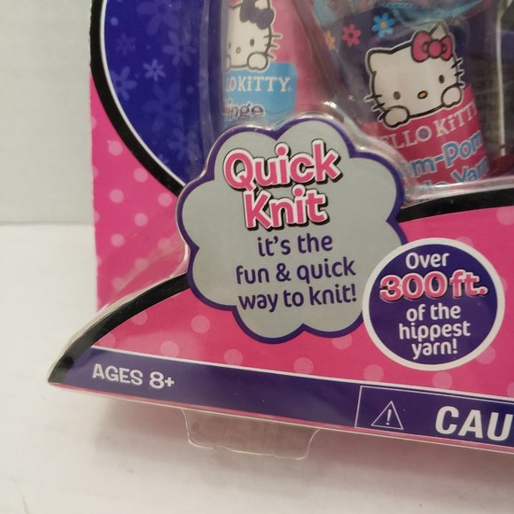 New Sealed HELLO KITTY Learn Knit Crochet Craft Yarn Bag Pink Purple Sanrio - Picture 8 of 15